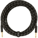 Fender Deluxe Series Instrument Cable, Straight/Straight, 18.6', Black Tweed
