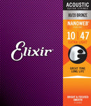 ELIXIR ACOUSTIC STRINGS NANOWEB 10-47