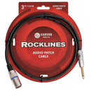 LEAD XLR (M) - JACK. 3 FOOT