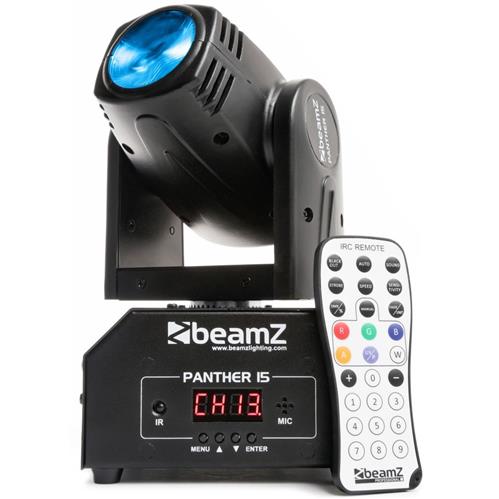 Beamz Panther 15 LED Moving Head Beam with IRC