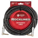 ROCKLINE 20' GUITAR CABLE R/ANGLE