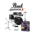 PEARL ROADSHOW-X FUSION+, CYMBALS. CHARCOAL
