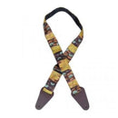 Guitar Strap Aboriginal Art Bush Yellow