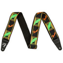 Guitar Strap Fender Neon Monogram Green/Orange