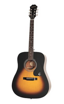 EPIPHONE DR100 ACOUSTIC GUITAR. VINTAGE SUNBURST