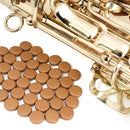 Sax Pad: Tan Leather. Full Card 9.5mm