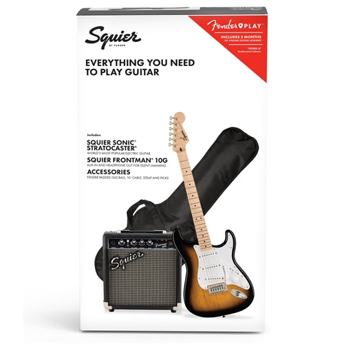 Squier Electric Guitar Pack Sonic. Sunburst