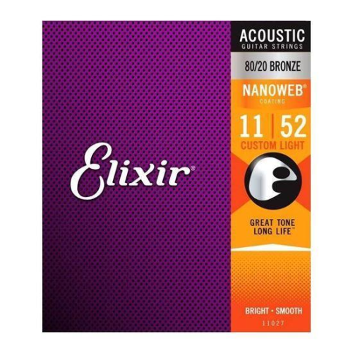 ELIXIR ACOUSTIC STRINGS NANOWEB 11-52 - 3 Pack