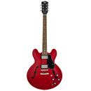 SX SEL6TRD Semi-Hollow 335-Style Electric Guitar - Trans Red