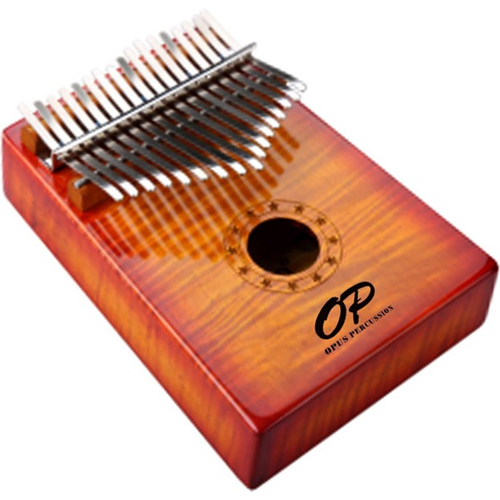 KALIMBA 17 KEY CURLY MAPLE. SUNBURST GLOSS