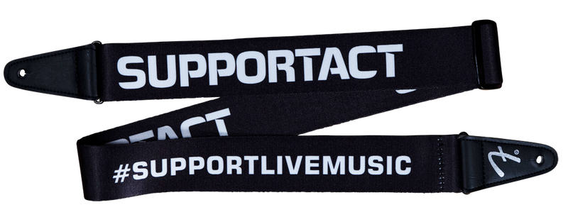 Fender Support Act Charity Strap - Black/White