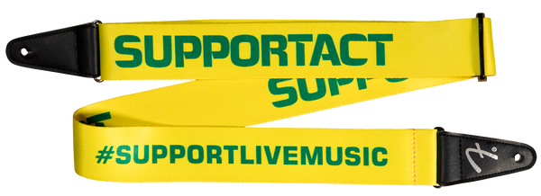 Fender Support Act Charity Strap - Yellow/Green