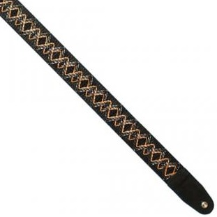 GUITAR STRAP LACING & SUEDE STRAP. BLACK