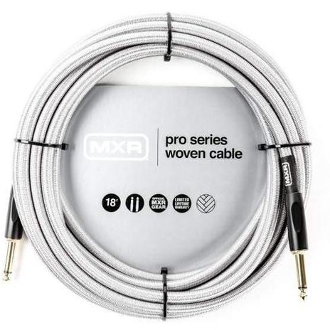 GUITAR LEAD MXR PRO WOVEN, 18'. SILVER