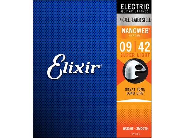 ELIXIR ELECTRIC STRINGS NANOWEB 9-42