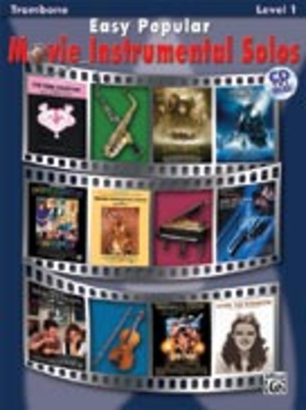 EASY POPULAR MOVIE INSTRUMENTAL SOLOS. TROMBONE