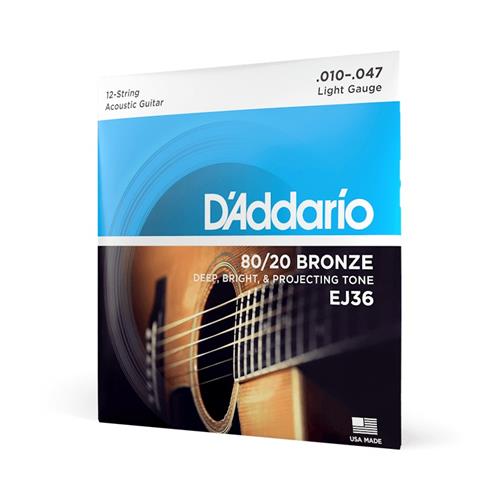 DADDARIO ACOUSTIC 12 STRING SET 10-47