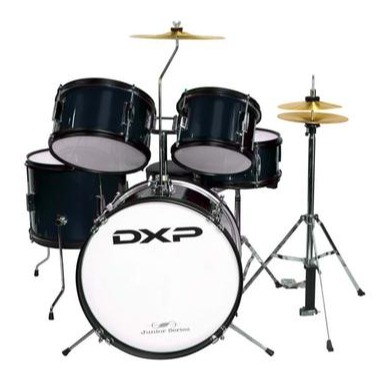 DXP 5 PIECE JUNIOR DRUM KIT. BLACK