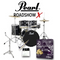 PEARL ROADSHOW-X FUSION+, ZILDJIAN CYMBALS. BLACK