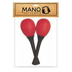 Mano Egg Maraccas With Handle - Red