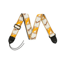 Fender Guitar Strap Weighless Monogram - White/Brown/Yellow