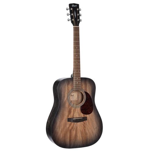 CORT EARTH 60M OPTB DREADNOUGHT ACOUSTIC GUITAR. OPEN PORE TRANS BLACK BURST