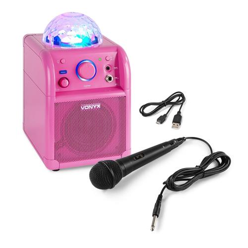 Vonyx SBS50 Party Speaker System - Pink