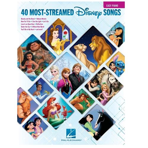 40 MOST STREAMED DISNEY SONGS. EASY PIANO