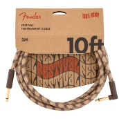 GUITAR LEAD FENDER 10', HEMP BROWN STRIPE