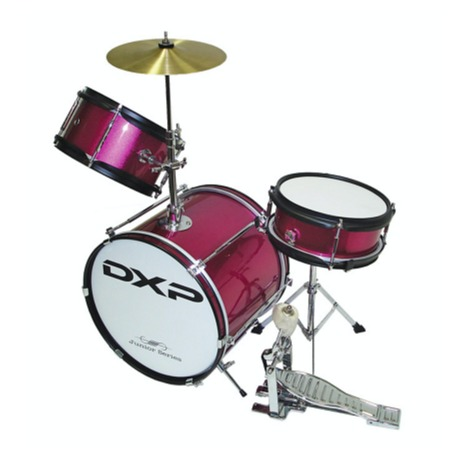 DXP 3 PIECE JUNIOR DRUM KIT. PINK