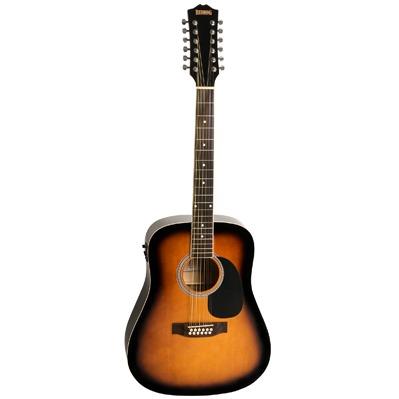 REDDING 12-STRING ACOUSTIC/ELEC GUITAR. SUNBURST