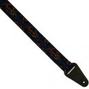 Colonial Leather Rag Strap - Blue & Yellow Flames