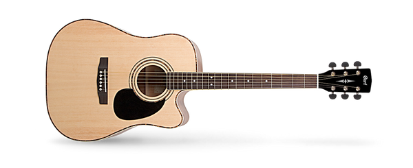 CORT ACOUSTIC CUTAWAY W'PICKUP AD880CE. Natural Gloss