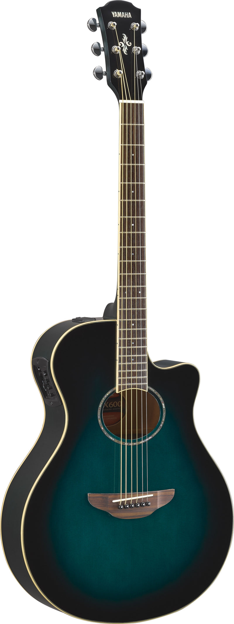 Yamaha APX600 Acoustic Guitar. Oriental Blue Burst