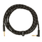 Fender 10' Deluxe Instrument Lead Right Angle - Black Tweed