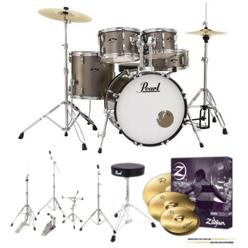 PEARL ROADSHOW-X FUSION+, ZILDJIAN CYMBALS. BRONZE