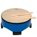 MANO 10" FLOOR DRUM WITH STICKS. BLUE