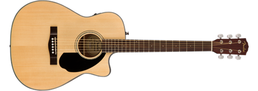 Fender CC-60SCE Concert Acoustic Guitar. Natural