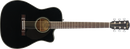 Fender CC-60SCE Concert Acoustic Guitar. Black
