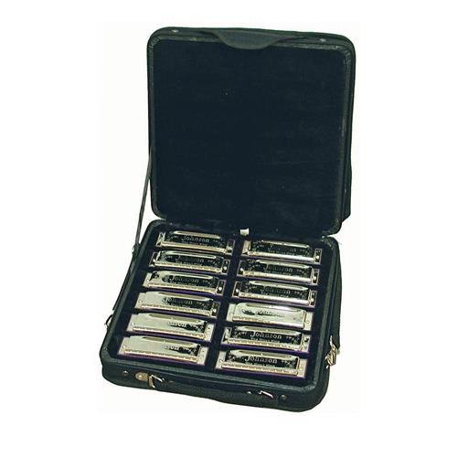 Johnson Set Of 12 Diatonic Harmonicas