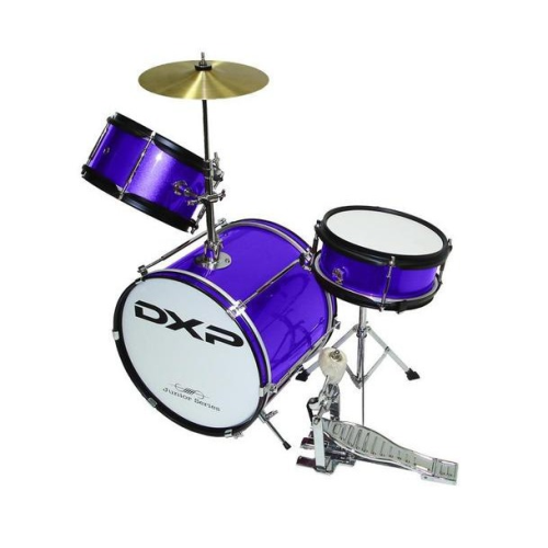 DXP 3 PIECE JUNIOR DRUM KIT. PURPLE