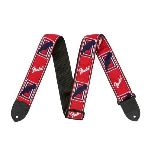 Fender Guitar Strap Weighless Monogram - Red/White/Blue