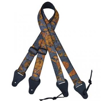 Ukulele Strap - Aboriginal Bush Plum