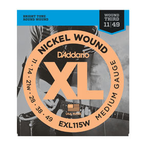 DADDARIO ELECTRIC STRINGS 11-49 WOUND THIRD