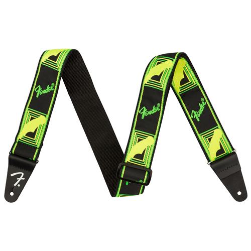 Guitar Strap Fender Neon Monogram Green/Yellow