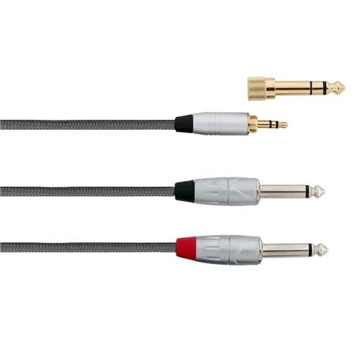 CARSON CABLE 3.5MM STEREO - 2 x MONO JACK