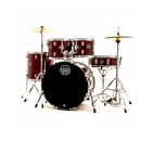 MAPEX PRODIGY WITH CYMBALS THRONE AND STICKS RED