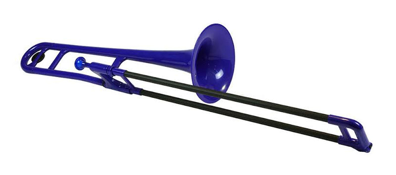 Pbone Plastic trombone. Blue
