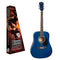 REDDING ACOUSTIC GUITAR PACKAGE. TRANSPARENT BLUE