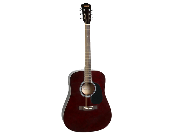 REDDING ACOUSTIC GUITAR PACK. WINE RED